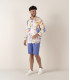 TEXAS - Slim fit Chino Bermudas, ocean blue