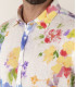 DIEGO - Linen shirt with multi watercolor flower print