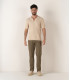 FLASH - Slim fit cotton chinos, khaki