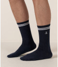 JACKY - Europann anchor logo cotton socks navy