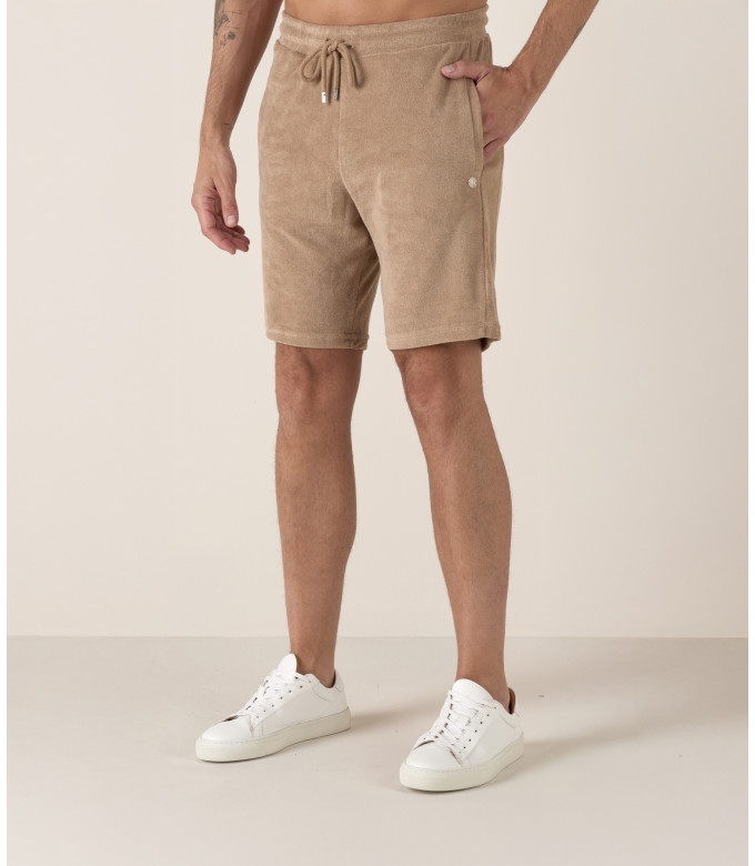 NOAH - Short jogging éponge crème