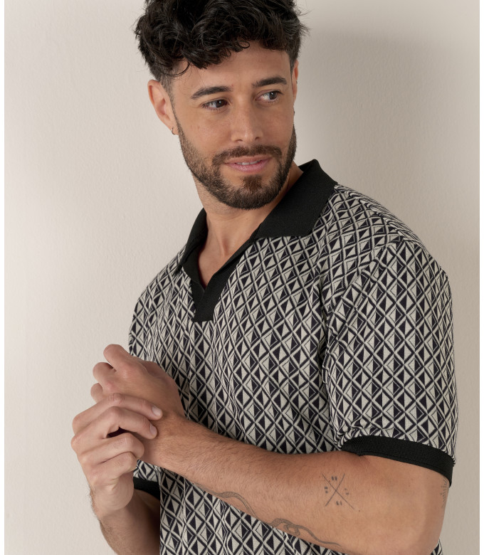 PORTOFINO POLO JACQUARD