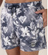 LOVE - Short de bain imprimé fleurs marine