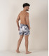 LOVE - Short de bain imprimé fleurs marine