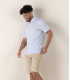 HILLS - Polo jersey coton bleu ciel