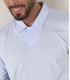 HILLS - Polo jersey coton bleu ciel