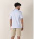 HILLS - Polo jersey coton bleu ciel