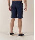 TEXAS - Navy cotton slim-fit bermuda