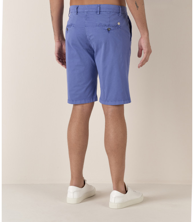 TEXAS - Bermuda Chino Slim Uni, océan