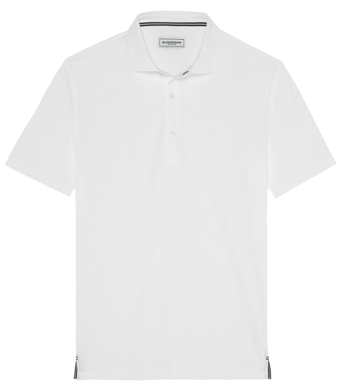 WESTON - Cotton jersey polo shirt, white