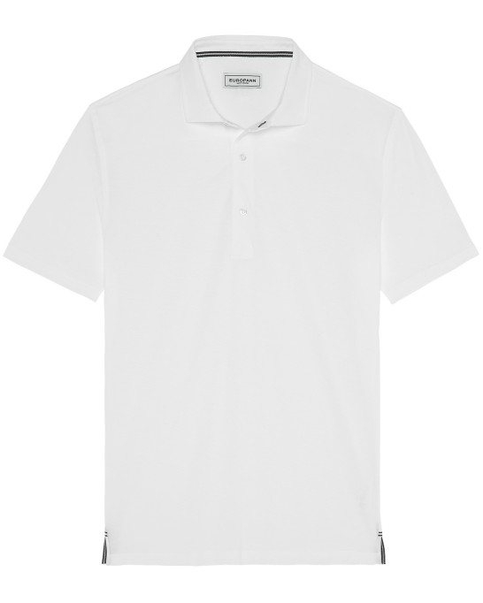 WESTON - Cotton jersey polo shirt, white