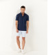WESTON - Polo jersey en coton, marine