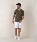 ELIH - Fine knit polo khaki