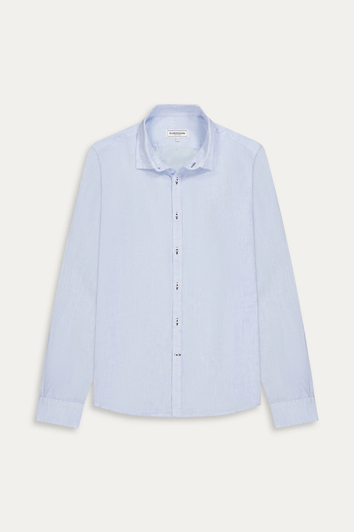 Plain sky blue color long sleeves shirt for men|Quality brand Europann