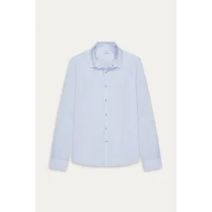 Plain sky blue color long sleeves shirt for men|Quality brand Europann