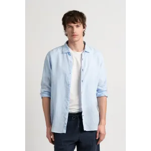 Plain sky blue color long sleeves shirt for men|Quality brand Europann