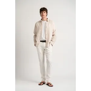 Plain beige color long sleeves shirt for men | Quality brand Europann