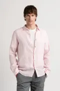 Plain pink color long sleeves shirt for men | Quality brand Europann