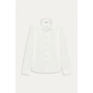 Chemise Homme manches longues unie blanche slimfit|Europann