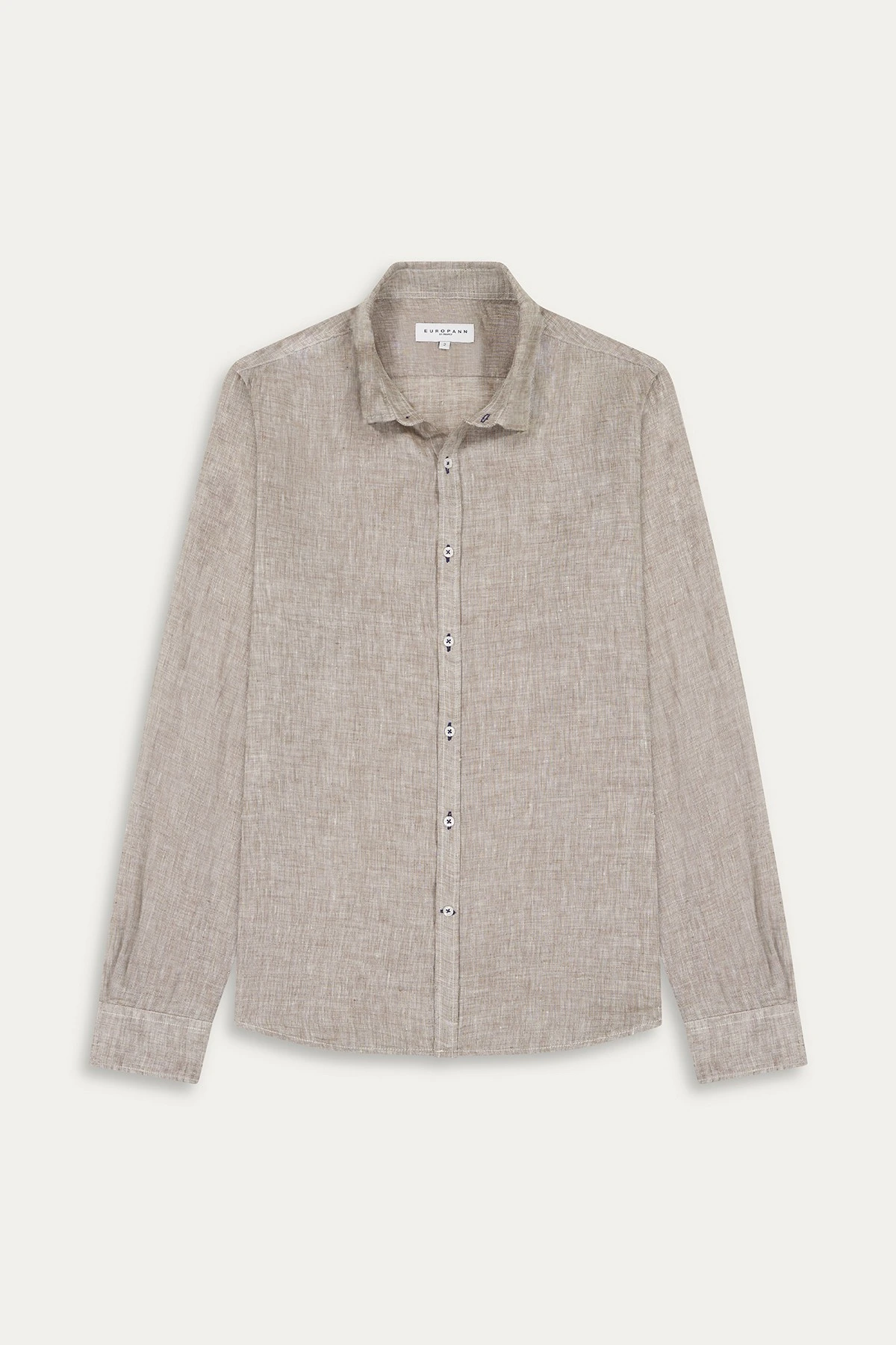 JONAS - Linen shirt taupe