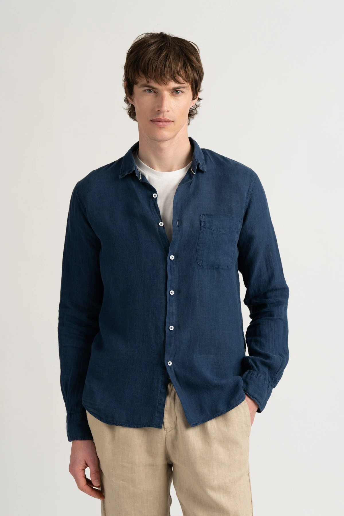 Chemise Homme unie Encre coupe ajustée|Marque de qualité - Europann