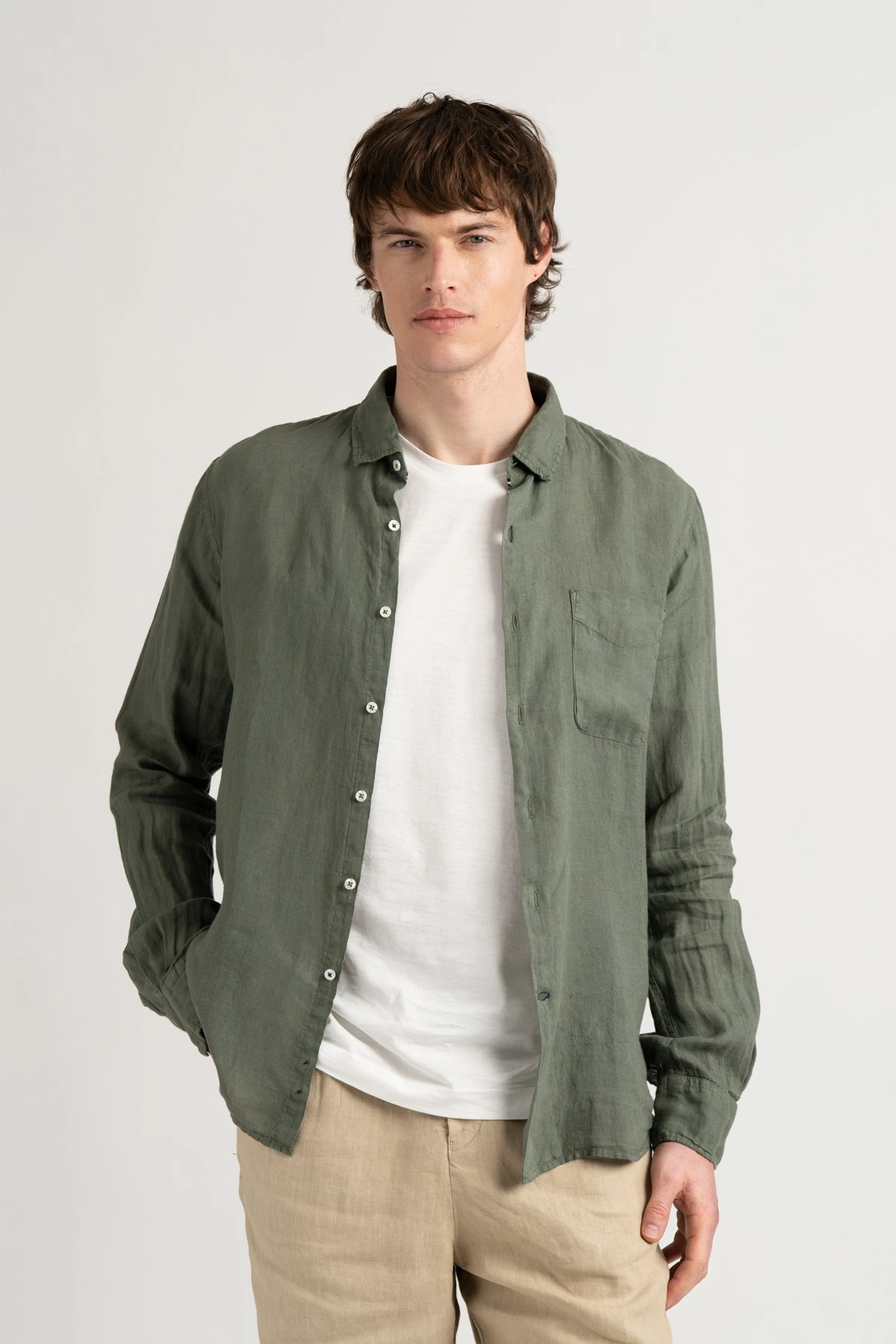 Chemise Homme unie bronze coupe ajustée|Marque de qualité - Europann