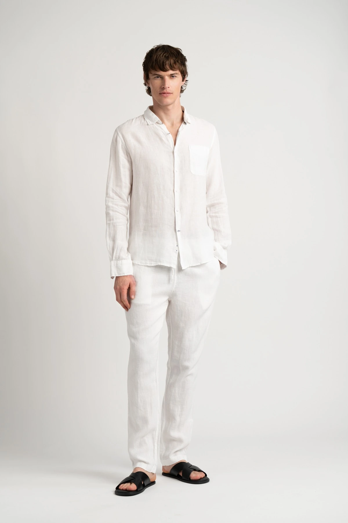 Plain color shirt ocean blue for men | Quality brand Europann