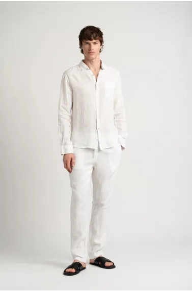 Chemise Homme unie blanche coupe ajustée|Marque de qualité - Europann