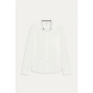 Chemise Homme unie blanche coupe ajustée|Marque de qualité - Europann