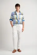 White pantone linen shirt Ross|  Quality brand Europann