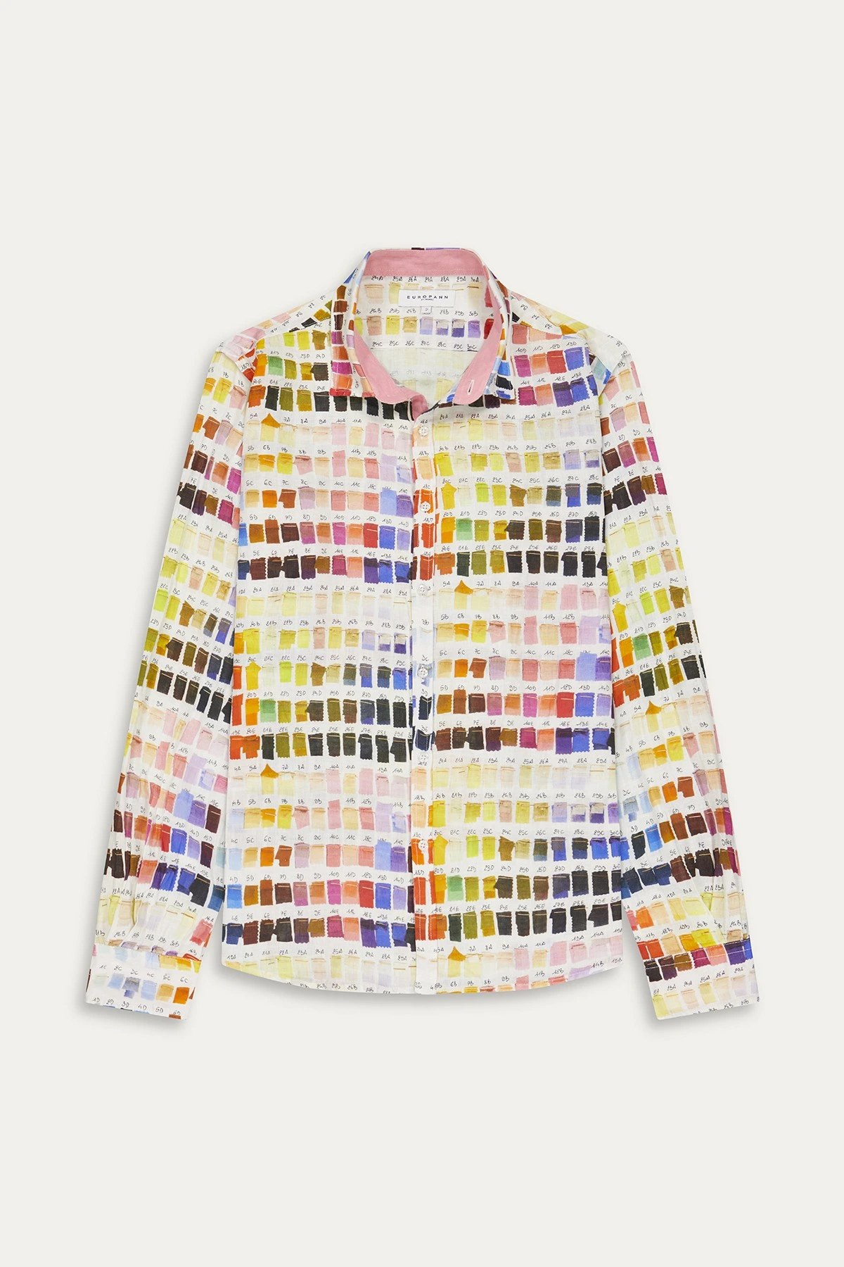 Chemise couleurs pantone Ross rose en lin|Marque de qualité - Europann