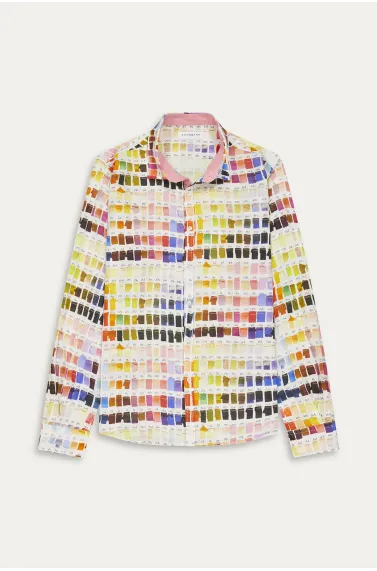 Chemise couleurs pantone Ross rose en lin|Marque de qualité - Europann