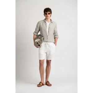 Chemise homme rayures blanche coupe ajustée|Marque de qualité -Europann 