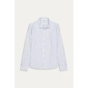 Chemise homme rayures bleu coupe ajustée|Marque de qualité -Europann