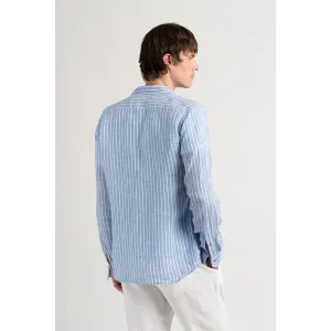 Chemise Homme rayures bleu coupe ajustée|Marque de qualité -Europann