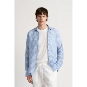 Chemise Homme rayures bleu coupe ajustée|Marque de qualité -Europann