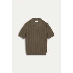 ELIH - Fine knit polo khaki