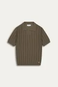 ELIH - Fine knit polo khaki