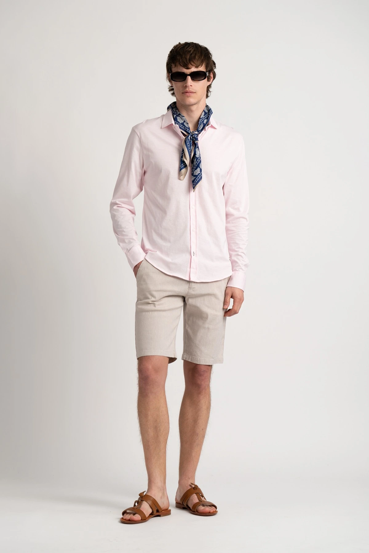 Chemise manches longues jersey slim fit |Marque de qualité - Europann