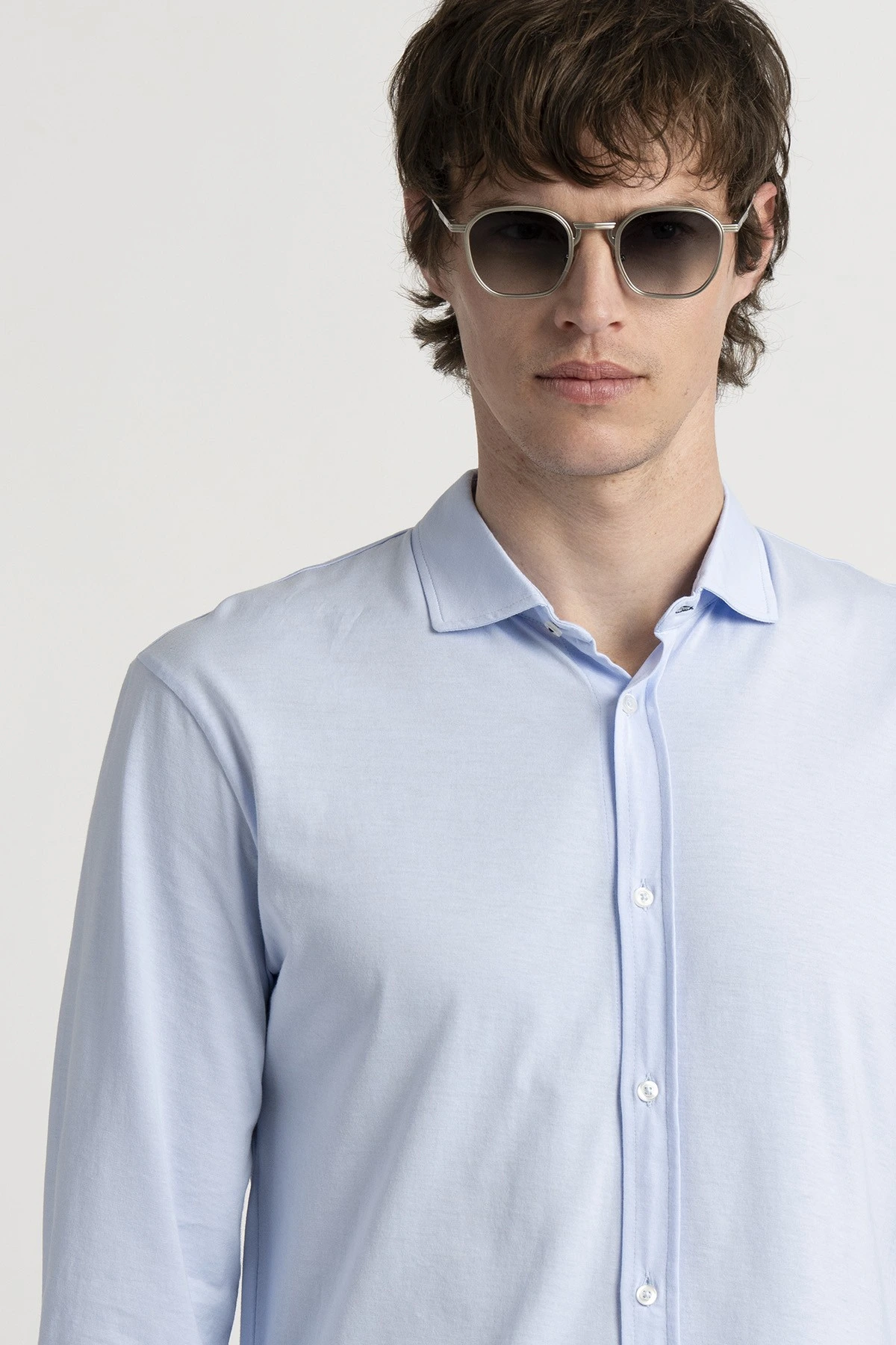 Chemise manches longues jersey slim fit |Marque de qualité - Europann