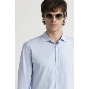 Sky blue color long sleeves shirt for men | Quality brand Europann