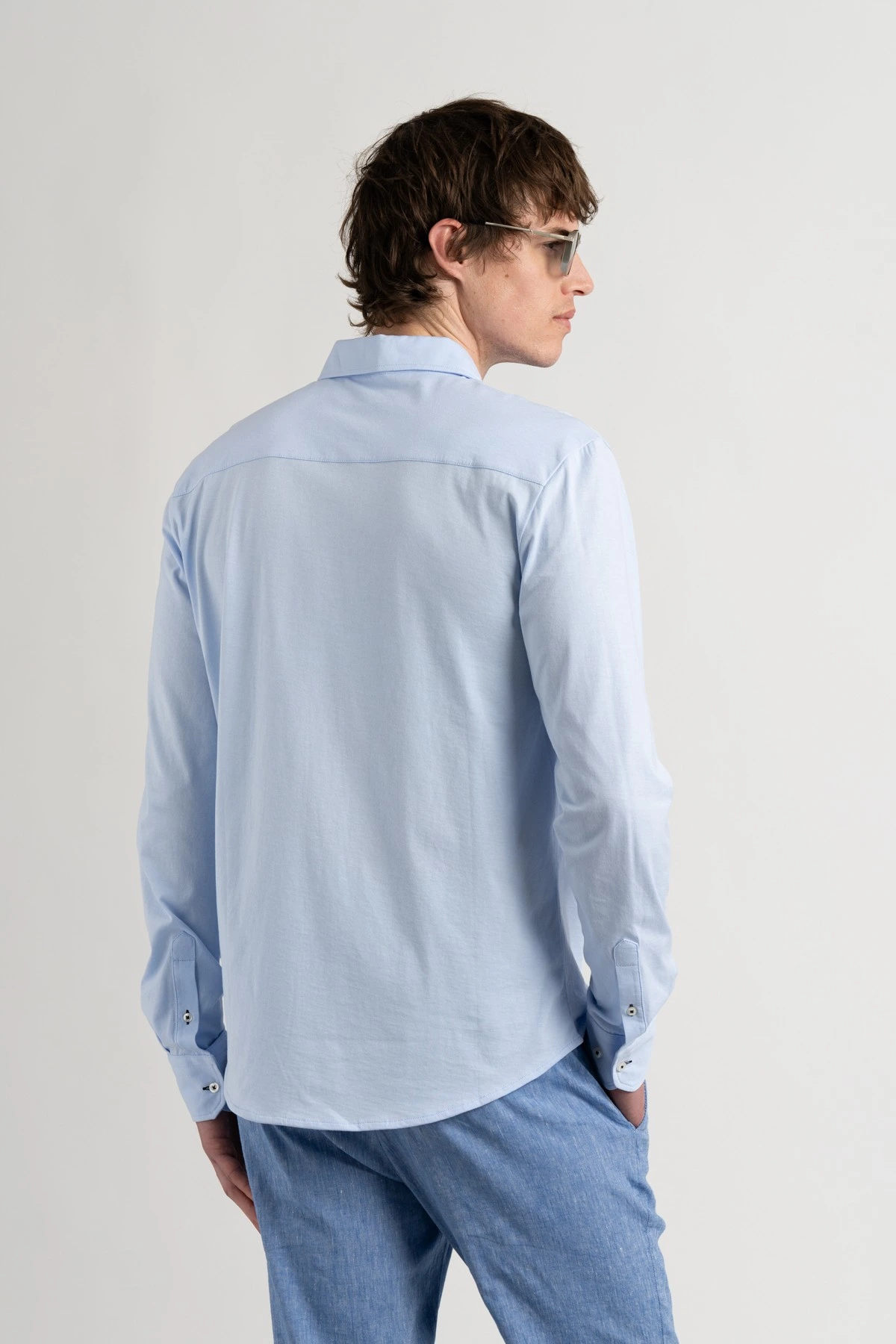 Chemise manches longues jersey slim fit |Marque de qualité - Europann