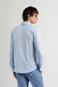 Sky blue color long sleeves shirt for men | Quality brand Europann