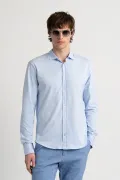 Chemise manches longues jersey slim fit |Marque de qualité - Europann
