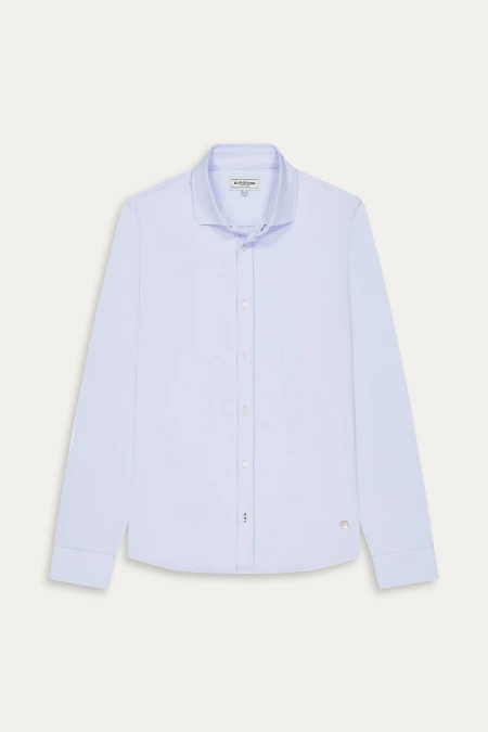 Chemise manches longues jersey slim fit |Marque de qualité - Europann