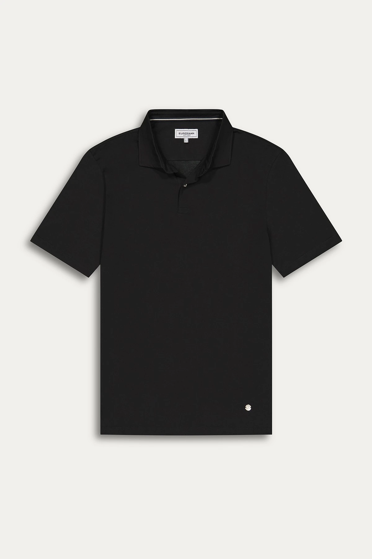 Black color short sleeves polo for men | Quality brand Europann 