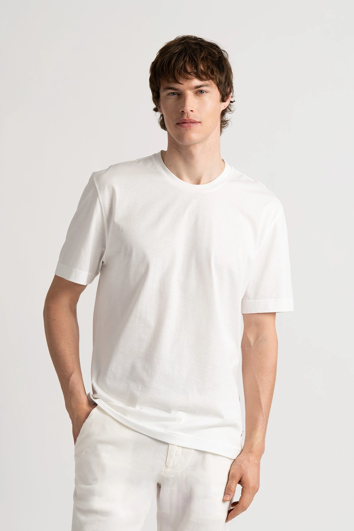 Short-sleeved slim fit jersey t-shirt | Quality brand - Europann