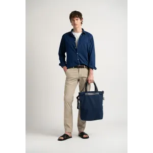 VARDY - Casual cotton voile shirt navy blue