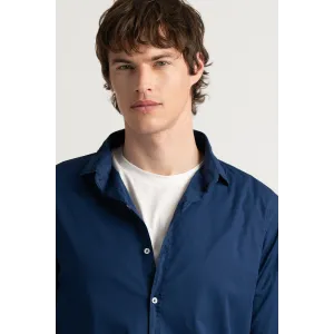 VARDY - Chemise unie voile de coton marine