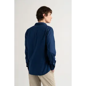 VARDY - Casual cotton voile shirt navy blue